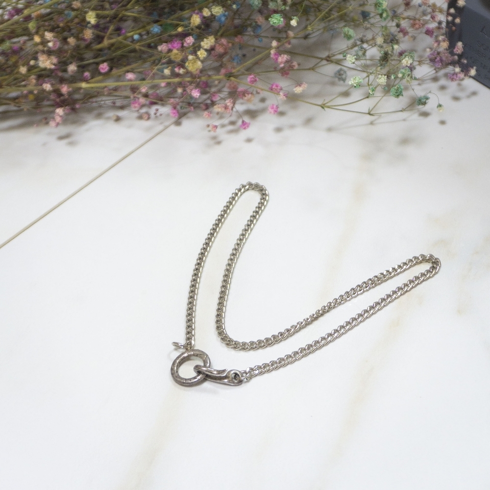 Silver chain w/ large hook
